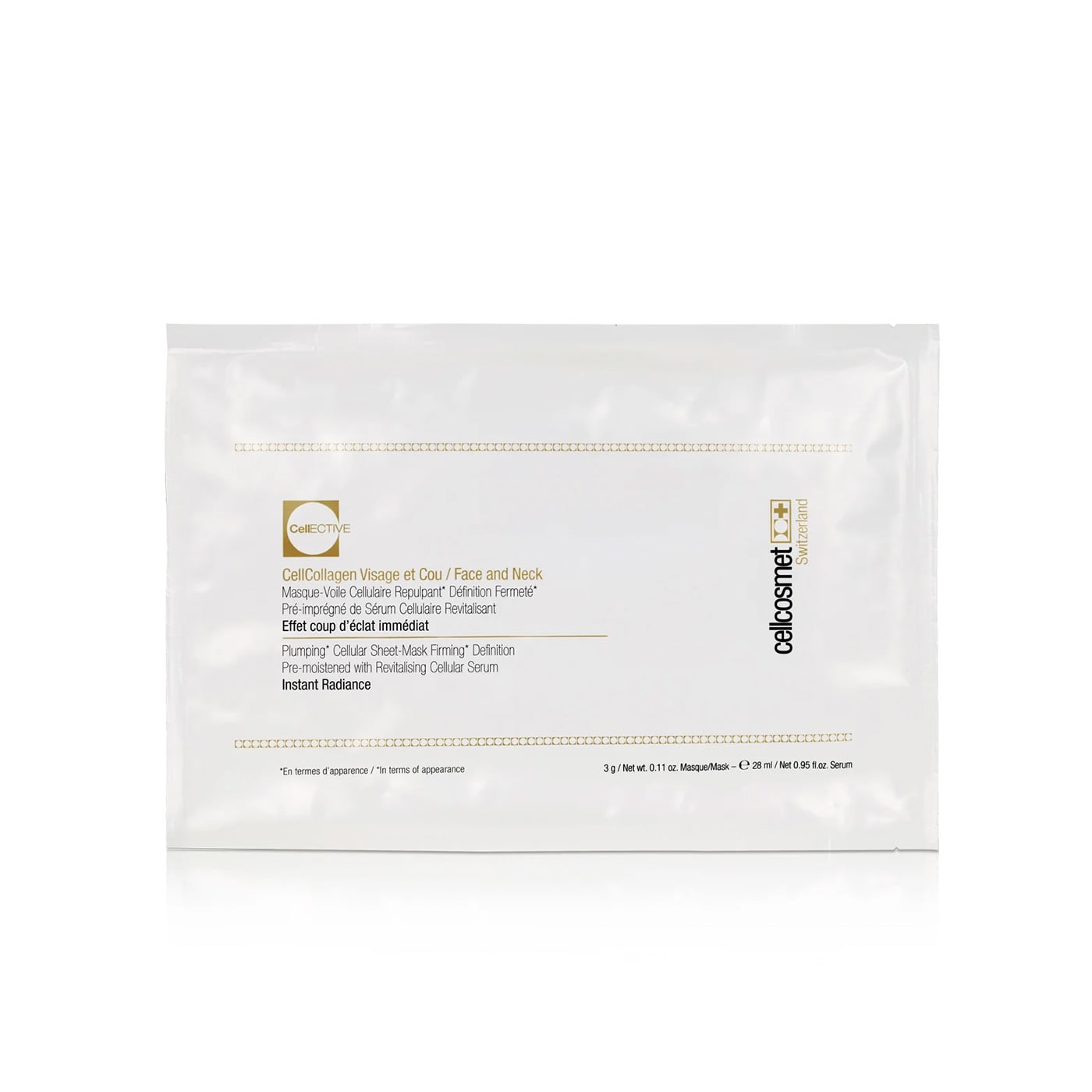 CellCollagen Face and Neck Sheet Neck (4 Units)